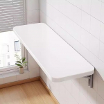 Klapptisch Platzsparender, an der Wand montierter Klapptisch, 20 x 40 cm Klapptisch-Design, kompakter wei&szlig;er Tisch f&uuml;r die Waschk&uuml;che, vielseitige L&ouml;sung f&uuml;r kleine R&auml;ume, ideal f&uuml;r begrenzt