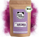GREEN PANDA&reg; orgaaniline aroonia pulber Austriast, kuivatatud aroonia marjad peeneks jahvatatud aroonia marjad orgaanilises kvaliteedis ilma lisaaineteta, piirkondlik alternatiiv acai pulbrile ja Goji marjadele, 500 g