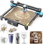 Twotrees TTS 55 Pro lasergraveerimismasin, 5,5 W laserl&otilde;ikur, offline juhtimine rakenduse kaudu, 30 000 mm/min, 0,1 mm t&auml;psus puidu, naha, akr&uuml;&uuml;li jaoks, 300 x 300 mm t&ouml;&ouml;ala, DIY, algajad ja kingitused