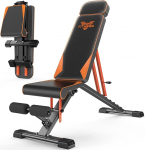 Dskeuzeew kokkupandav kaalupink Reguleeritav multifunktsionaalne treeningpink kallutatud pink koos 8-viisiliselt reguleeritava seljatoega ja vastupanuliiniga / 4-viisiliselt reguleeritav koormus 400 kg