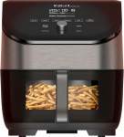 Instant Vortex Plus with ClearCook &ndash; 5.7 L Digital Healthy Hot Air Fryer, Stainless Steel, 6-in-1 Smart Programmes &ndash; Frying, Baking, Roasting, Grilling, Dehydrating, Warming, Large Capacity, 1700 W