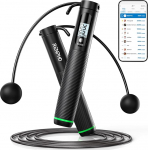 RENPHO Smart Skipping Rope koos Counter Skipping Rope Reguleeritav App Anal&uuml;&uuml;si andmed Skipping Rope Fitness Mehed Naised Lapsed Crossfit treeningvarustus
