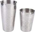 Boston Martini Cocktail Shaker Bar Set, Drinking Stainless Steel, Solid Professional Bartender Silver Tool, DIY Accessories for Kitchen, Set of 2