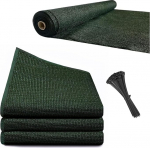 Piirdeekraan - roheline 150 cm x 10 m koos 50 kaabli sidemetega lihtsaks kinnitamiseks, privaatsusekraan aiakaitsele, privaatsusekraan 90%, r&otilde;du privaatsusekraan, ilmastikukindel, k&otilde;rge kvaliteetne