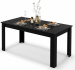 GIANTEX s&ouml;&ouml;gilaud 6-8 inimesele, 160 x 80 x 77 cm, suur puidust laud, ristk&uuml;likukujuline, k&ouml;&ouml;gilaud kuni 150 kg, kaasaskantav kaasaegne s&ouml;&ouml;gilaud, laud laua jaoks s&ouml;&ouml;gituppa, k&ouml;&ouml;ki, kontorisse