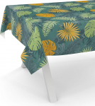 ANRO &Otilde;lilina laudlina pestav vaha laudlina Aia laudlina &Uuml;mmargune ovaalne ruudukujuline 220 x 140 cm l&otilde;igatud servaga džungel