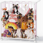 BBLIKE Cuddly Toy Storage - m&auml;nguasjakast Teddy, ruumi s&auml;&auml;stev m&ouml;&ouml;bel lastetuppa ja m&auml;ngutuppa (roosa)