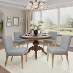 COLAMY s&ouml;&ouml;gitoa toolid, komplekt 4, kaasaegsed s&ouml;&ouml;gitoolid kangastega, k&ouml;&ouml;gitoolid maamaja stiilis restorani ja elutuppa, hall