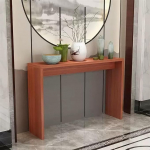 Konsolentisch Schmal aus Holz, Beistelltisch Schmal Moderner Minimalistischer Stil, Flurtisch f&uuml;r Flur, Wohnzimmer und Sofa, Einfache Montage(Brown,100x30x80 cm/39x12x31 in)