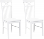 vidaXL s&ouml;&ouml;gitoa toolid Valge t&auml;ispuidust kummipuu 2-st komplektist