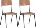 vidaXL 2 x Solid Plywood Dining Room Chairs, Stackable School Chairs, Kitchen Chairs, Living Room Chairs, Dining Chairs, Wooden Chairs, Recliner Ch