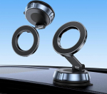 Vaakumimagnetiline telefonihoidja autole 360 kraadi p&ouml;&ouml;rlemisega, kokkupandav ja sisset&otilde;mmatav telefonihoidja, k&auml;ed-vabad telefonihoidja sileda pinna jaoks