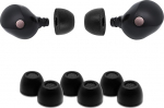 Comply Premium Foam k&otilde;rvaklapid &uuml;hilduvad Sony True Wireless XM5, XM4, Linkbuds S & C700N, suurus S/M/L, uus 2025 versioon koos puhastusvahendiga, must, 3 paari, valmistatud USA-s.
