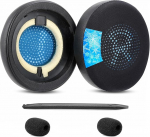 TaiZiChangQin Asendatavad jahutavad k&otilde;rvapadjad, mis &uuml;hilduvad Jabra Evolve2 65/65MS/65UC, Evolve2 40/40UC/40MS/40USB, Elite 45h On-Ear peakomplektiga, k&otilde;rvapadjad, Ice Silk, mustad
