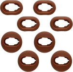 4 paari asendusk&otilde;rvaklappe - turvaline sobivus heliisolatsiooniga silikoonist &uuml;mbrised pestav disain, mis &uuml;hildub Samsung Galaxy Buds Live'iga (pruun)