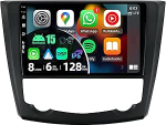 [6G+128G] - Android 14 IPS autoraadio sobib Renault Kadjar (2015-2019) - Traadita CarPlay/Android Car/DSP - LED-kaamera ja mikrofon - 9-tolline 2 DIN - DAB roolijuhtimine Fast-Boot 360 kaamera 4G