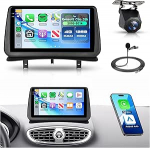 4G + 128G Androidi autoraadio Renault Clio 3. 2005-2014 Rimoody 9-tolline siseside stereos&uuml;steem Clio 3. koos traadita Carplay Androidi autonavigatsiooniga GPS peeglilink Bluetooth FM/RDS/EQ/USB WiFi SWC tagumine osa