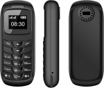 MiRUSI V&auml;ikseim mini mobiiltelefon GSM Unlocked Tiny Size BM70 mobiiltelefon (must)
