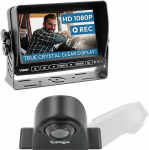 VSG Logistics 24 tagantvaate kaamera 7-tolline HD transpordikomplekt koos kaamera, monitori ja kaabliga - veekindel &ouml;&ouml;n&auml;gemine 12 V - 24 V lihtne montaaž Robustne tagurduss&uuml;steem auto haagissuvila veoauto haagisele