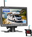 Hodozzy traadita digitaalsed tagurduskaamerad 7-tollise IPS-ekraaniga, veekindel IP68 tagurduskaamera, stabiilsed digitaalsignaalid, 1080P IR &ouml;&ouml;n&auml;gemine, toetab BSD / parkimisabi