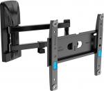 Meliconi SPACE SYSTEM FULLMOTION 200 seinakinnitus koos varrega ja kahekordse p&ouml;&ouml;ramisega lameekraaniga teleritele 26" kuni 45", VESA 50-75-100-200, kandev&otilde;ime 25 kg, valmistatud Itaalias, must