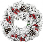 30 cm j&otilde;ulup&auml;rg uksep&auml;rg j&otilde;ulud korduvkasutatav kunstlik p&auml;rg esiukse kaunistus j&otilde;ulup&auml;rg k&auml;sit&ouml;&ouml;dekoratsioon kuusep&auml;rg pallid lilled ukse akna kaunistuseks