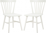 SAFAVIEH Set of 2 Wooden Dining Chairs, Off White