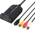 eSynic AV CVBS S-Video HDMI konverter RCA Composite Video Converter 3 RCA Composite Adapter isasliitmikuga 1080P koos Micro USB kaabliga PAL NTSC jaoks HDTV DVD VHS VCR DVD jaoks