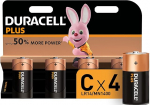 Duracell Plus C Baby leelispatareid LR14, 4 tk.