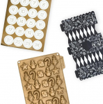 C&Eacute;COA - Advendikalendri komplekt &scaron;okolaadivorm ja 24 k&uuml;psetusk&uuml;psetist - 100% silikoonist - j&otilde;ulukujuline &scaron;okolaadivorm - k&otilde;rge kvaliteet - mittekleepuv kate - BPA vaba - t&auml;iuslik k&uuml;psetamine ja lihtne vabastamine