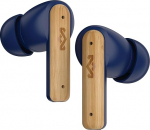 Marley Little Bird True Wireless Bluetooth k&otilde;rvaklapid - IPX4 juhtmevabad k&otilde;rvaklapid mikrofoniga, 24 tundi taasesitusaega, v&auml;ikesed k&otilde;rvaklapid, USB-C kiirlaadimiskohver, sinised