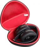 Hermitshell k&otilde;va reisikohver DOQAUS Bluetooth k&otilde;rvaklappidele (ainult kohver) must + punane