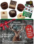 Hallingers Genuss Manufaktur &scaron;okolaadide advendikalender ilma alkoholita - 24 k&auml;sitsi valmistatud premium &scaron;okolaadi &scaron;okolaadi peenestatud kakaost - maiustused kingitus jahimeestele lastele t&auml;iskasvanutele - j&otilde;ulukalender