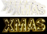 Lunartec Xmas Light Letters: LED kirjad Xmas valmistatud puidust ja peeglid koos taimeri, komplekt 3 (LED kirjad j&otilde;ulud, j&otilde;uluvalgustus kirjad, valgustus)