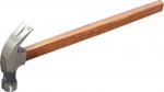 Hammer, Claw Hammer, Smooth Hammer, Claw Hammer for Construction, Woodwork, DIY, 10 oz/13 oz, with Wooden Handle, Chrome Vanadium Steel, Wood, 13 oz (Wood, 10 oz)