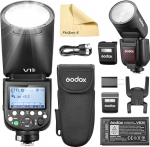 Godox V1PRO-S V1Pro S Round Head Camera Flash TTL Speedlite 2.4G Wireless TTL Speedlight Strobe, 76Ws HSS 1/8000s with Li-ion Battery for Sony Cameras