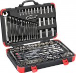 ViGOR Socket Spanner Set V3277N I 212-Piece Set I with Reversible Ratchets, Extensions, Various Bits and Socket Spanner I Comprehensive Set for Manual Operation