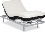 Gerialife - Electrically Adjustable Slatted Frame | Orthopaedic Mattress 20 cm Visco Plus (80 x 190 cm, Wireless Control)
