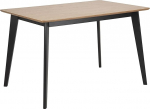 AC Design Furniture Roxanne Dining Table Oak Black Oak Veneer Rubberwood 120 x 80 x 76 cm 1 Piece