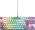 CHERRY XTRFY K4V2 TKL, juhtmega m&auml;nguklaviatuur ilma numbriklahvistikata, Saksa paigutus (QWERTZ), RGB valgustus, mehaanilised MX2A RED l&uuml;litid, retro