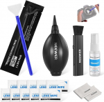 NEEWER HM-44 16 in 1 Cleaning Kit for Camera Lenses, 1x Brush + 1x Bellows + 1x Cleaning Swab for 24mm Full Frame Sensors + 1x Cleaning Spray + 2x Cleaning Cloth + 10x Lens Wet Wipes
