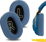 Geekria Comfort Velour asendusk&otilde;rvapadjad Logitech G Pro, G Pro X, G Pro X League of Legends Edition k&otilde;rvaklappide k&otilde;rvapadjad, k&otilde;rvakomplektide k&otilde;rvapadjad, k&otilde;rvakuppide remonditarvikud (sinine)