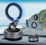 DIGI4U Magnetischer Handyhalter, 360&deg; 4-Achsen, verstellbare Saugnapfhalterung f&uuml;r iPhone 16/15/14/13/12 & Samsung, magnetischer Telefonst&auml;nder f&uuml;r Wand, Spiegel, Badezimmer und Auto