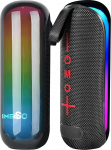 IMENSO kaasaskantav Bluetooth-k&otilde;lar - selge heli, RGB tuled s&uuml;nkroonivad muusikaga, IPX5 veekindel, 3H m&auml;nguaeg, 360&deg; stereoheli matkamiseks, jalgrattas&otilde;iduks, v&auml;ljas (T&otilde;eline must)