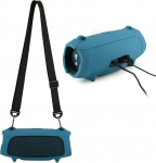 XBERSTAR Silikoonist &uuml;mbris JBL Charge 5 Kaasaskantav Bluetooth k&otilde;lar Kaitsekohver Reisikott koos rihmaga Sinine