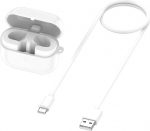 Samsung Galaxy Buds 3 SM-R530 laadimiskarbid, laadimiskarbid, k&otilde;rvaklappide laadimiskarbid, k&otilde;rvaklappide lisatarvikud (valge).