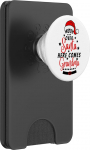 Bewegen Sie Sich &uuml;ber den Weihnachtsmann, Hier tuleb Oma, lustiger Weihnachtsmann-Paj PopSockets PopWallet f&uuml;r MagSafe
