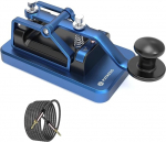 Mini CW Key Automatic Morse Send Telegram Double Paddle Morse Code Button Alumiinium sulamist korpus (sinine)