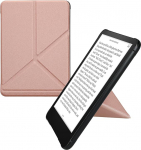 kwmobile Case Compatible with Amazon Kindle Paperwhite (2024)/Colorsoft Case - Faux Leather Case - eReader Protective Case - Cover Rose Gold