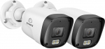 SANNCE 2 Pack 3MP POE CCTV koos heliga v&auml;ljas turvakaamera 4mm objektiivi &ouml;ine n&auml;gemine 30M IP67 liikumise tuvastamine ilma toiteadapterita
